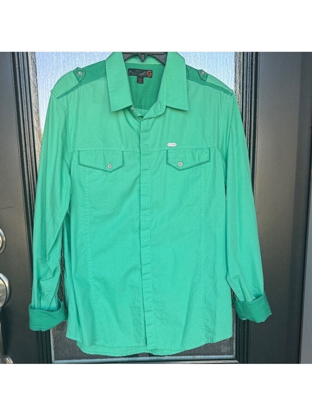 Wrangler Mint Green Collared Shirt